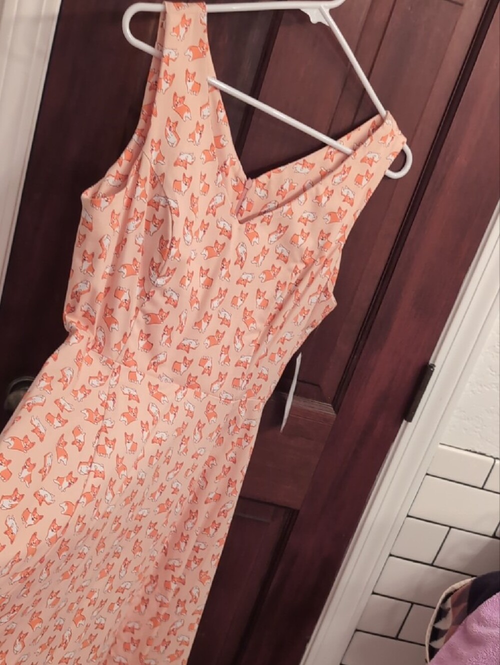 Corgi Print Dress Large NWT - Picture 2 of 7